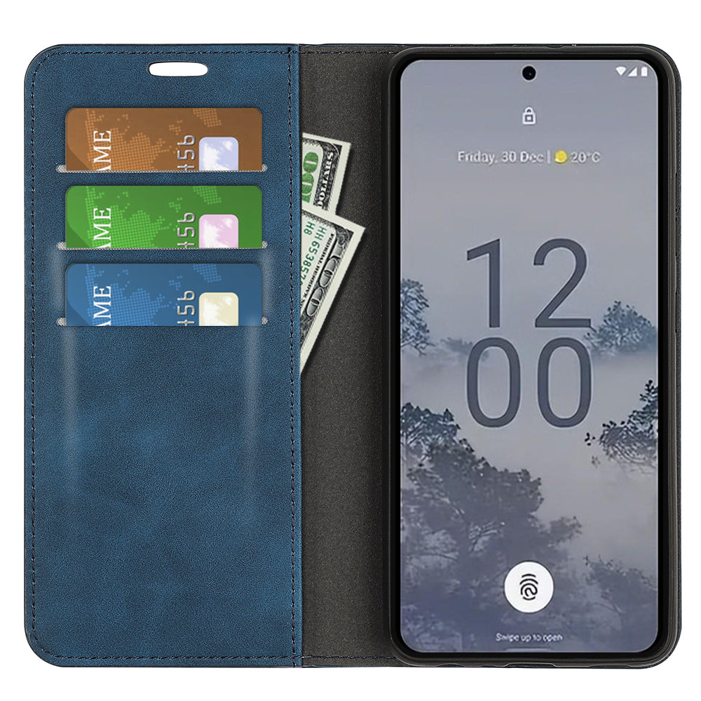 Protective Phone Cover For Nokia X30 5G Magnetic Auto-absorbed Stand Wallet Skin-friendly PU Leather Phone Case Protective Phone Cover For Nokia X30 5G Magnetic Auto-absorbed Stand Wallet Skin-friendly PU Leather Phone Case